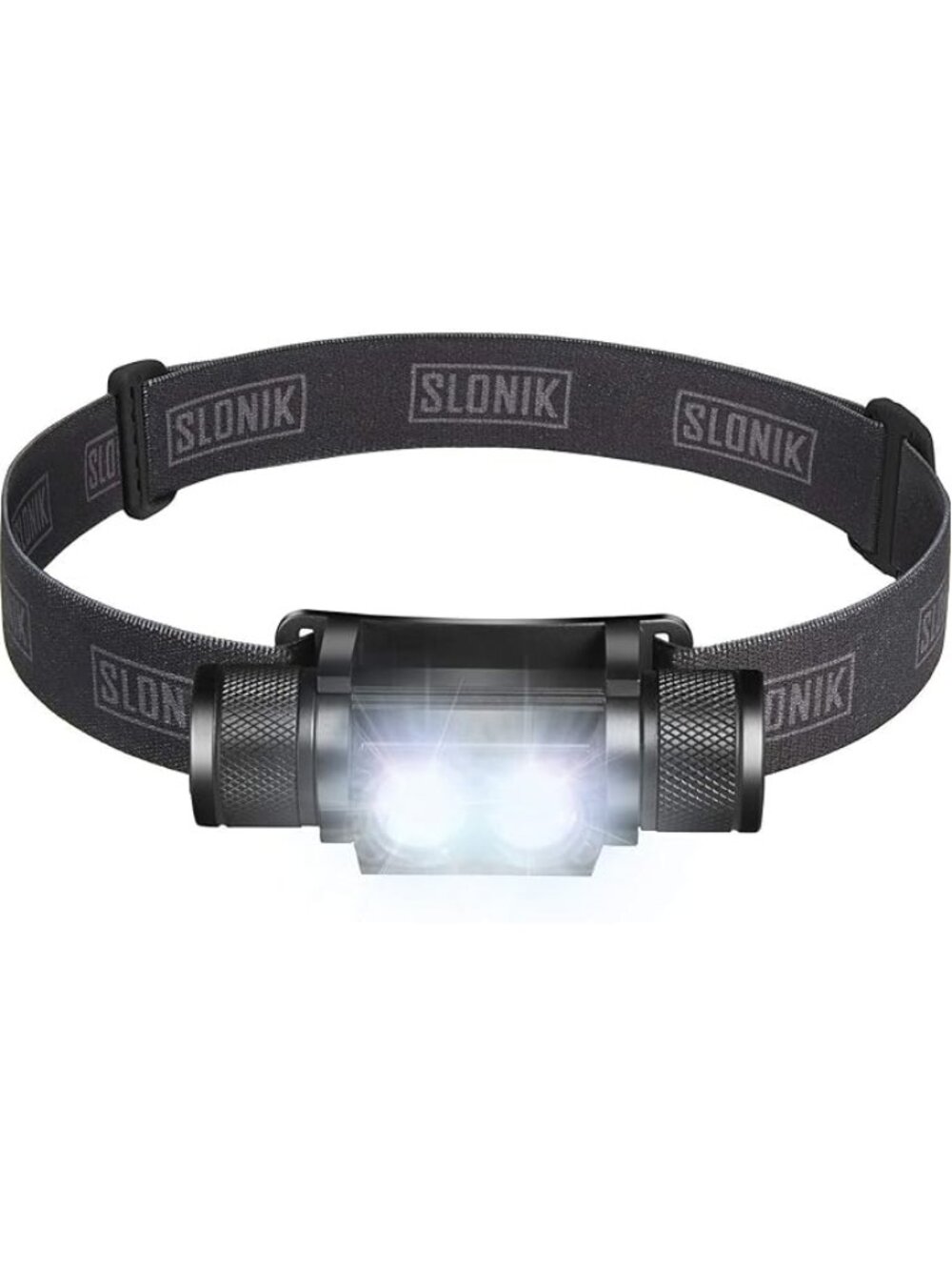 Slonik Headlamps Rechargeable 1000 Lumens LED Waterproof Black 2200 mAh